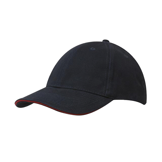 Brushed Heavy Cotton Cap with Sandwich Trim - 4210