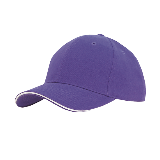 Brushed Heavy Cotton Cap with Sandwich Trim - 4210