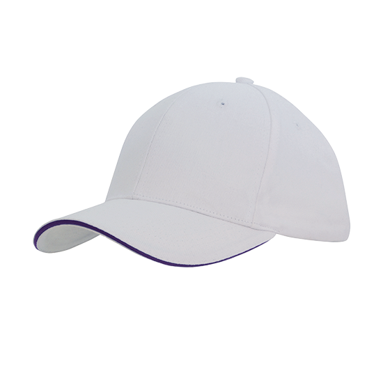 Brushed Heavy Cotton Cap with Sandwich Trim - 4210
