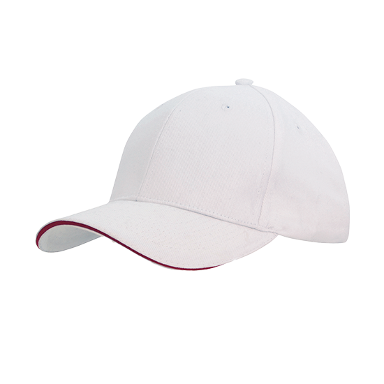 Brushed Heavy Cotton Cap with Sandwich Trim - 4210