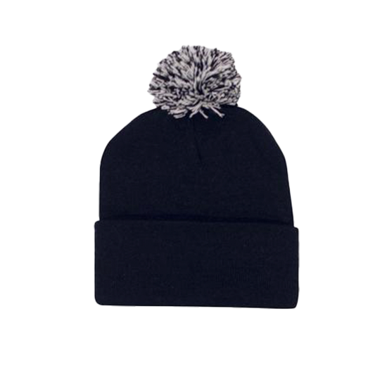 Acrylic Beanie with Pom Pom - 4256
