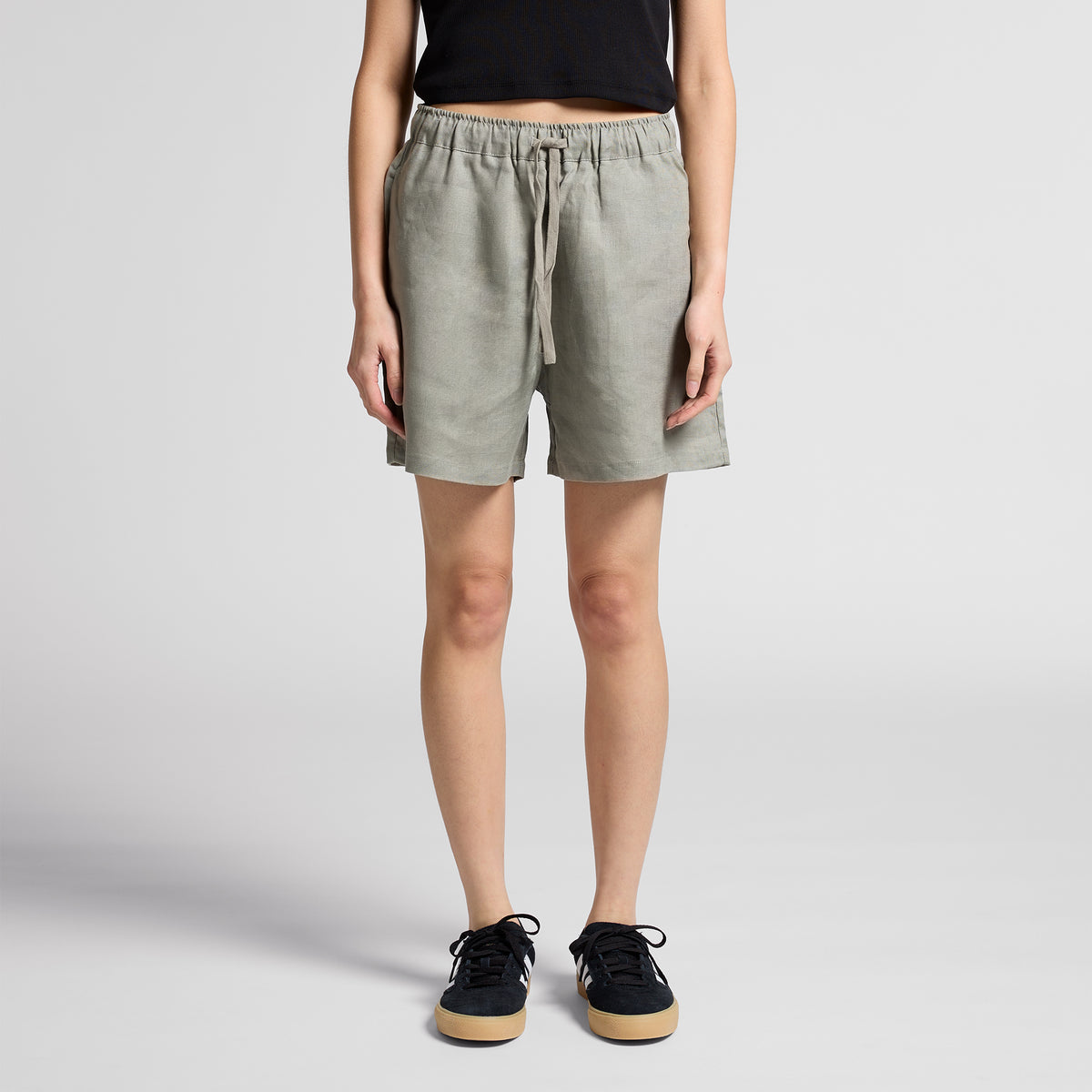 Wo's Linen Shorts - 4919