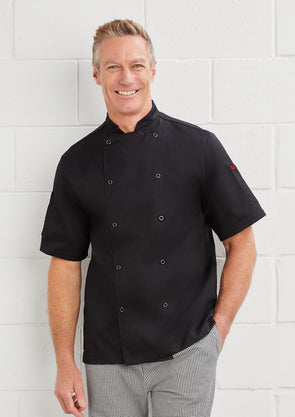 Mens Zest Short Sleeve Chef Jacket