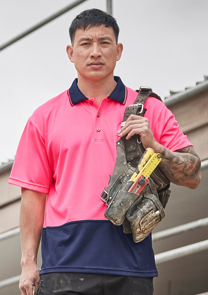 Unisex Hi Vis Basic Short Sleeve Polo