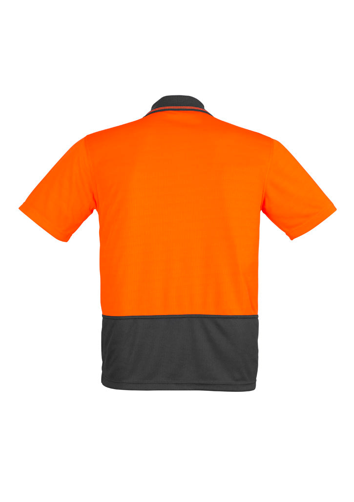 Mens Hi Vis Comfort Back Short Sleeve Polo