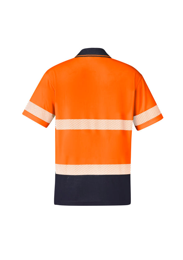 Unisex Hi Vis Segmented Tape Short Sleeve Polo