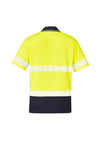 Unisex Hi Vis Segmented Tape Short Sleeve Polo