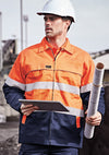 Mens Hi Vis Cotton Drill Jacket