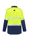 Mens Hi Vis Outdoor Segmented Tape Long Sleeve Shirt