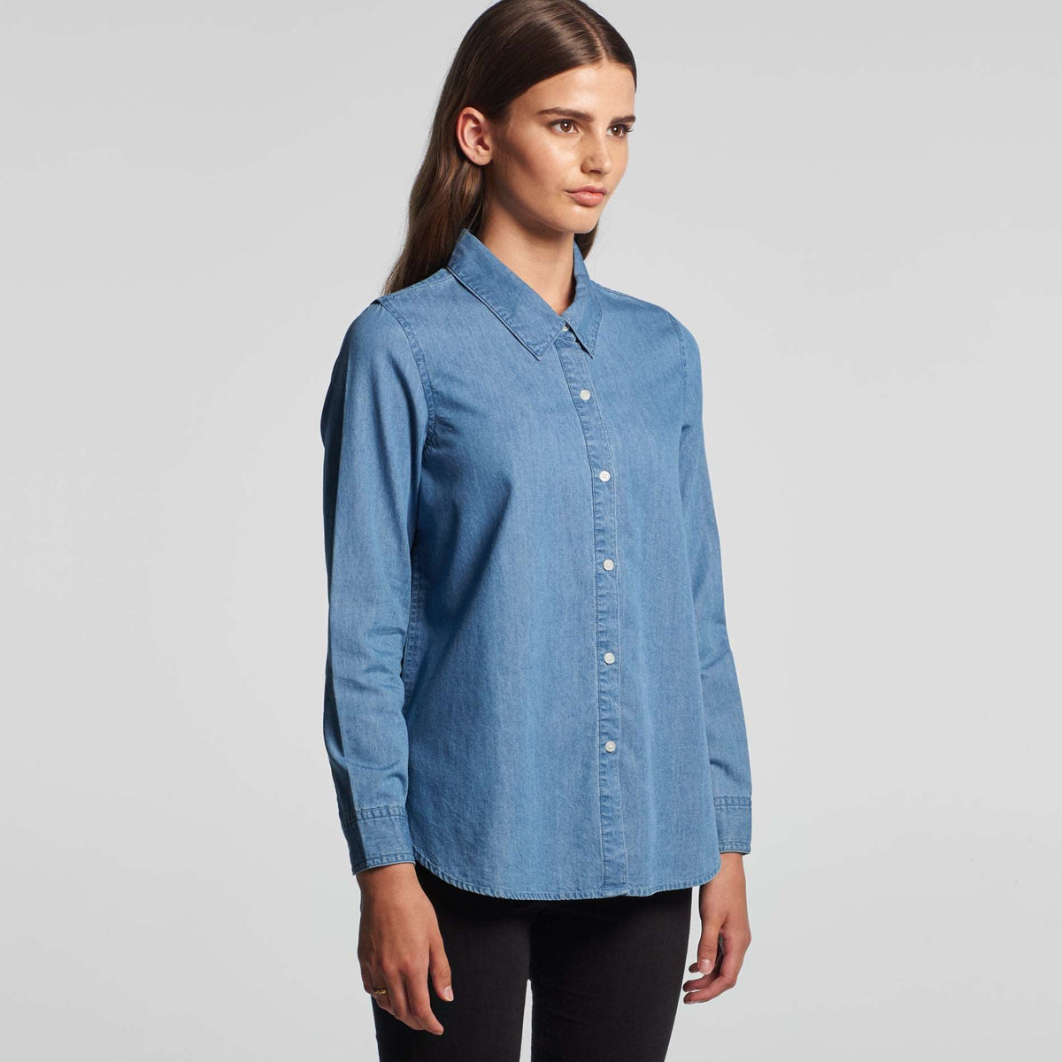 BLUE DENIM SHIRT - 4042